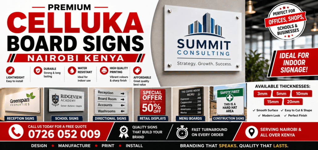 Celluka Board Signs Celluka Board Signs