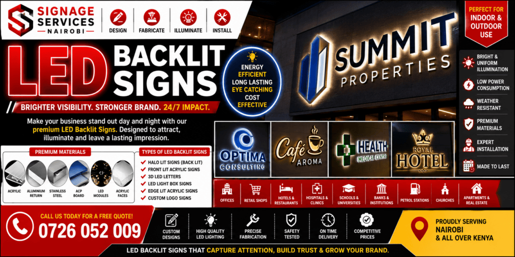 LED Backlit Signs LED Backlit Signs