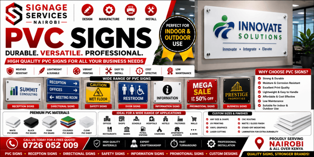 PVC Signs PVC Signs